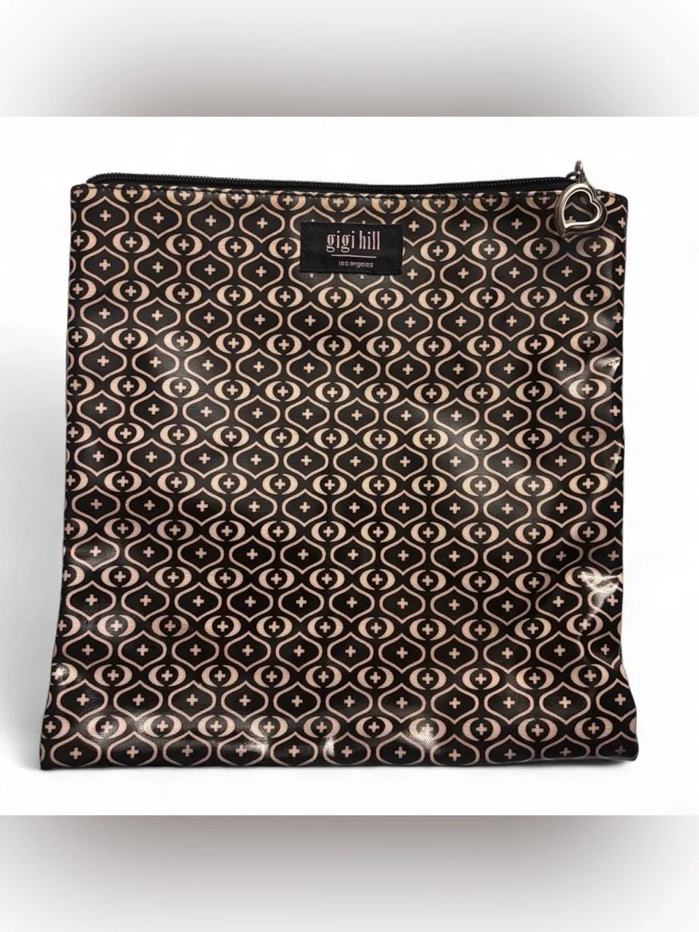 Y2K Gigi Hill Los Angeles Vinyl Makeup Pouch Cosmetic Bag Vintage
